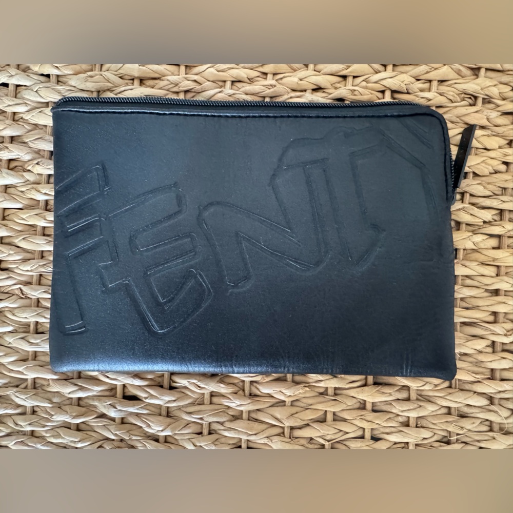 Fenty Beauty Vegan Leather Black Cosmetic Case